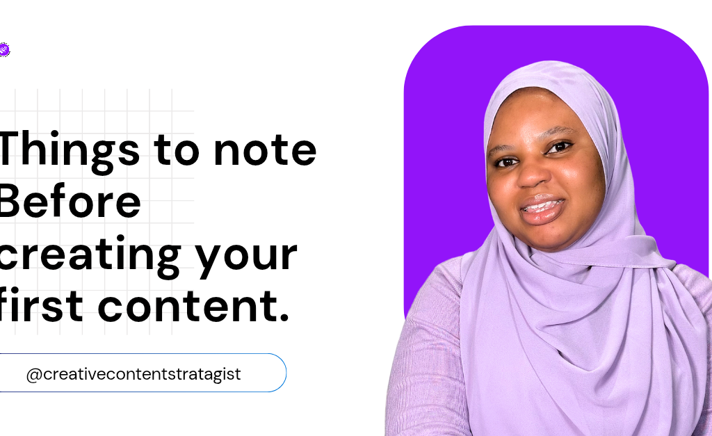 Key things you need to know before creating your first content