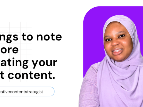 Key things you need to know before creating your first content